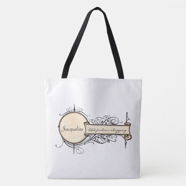 Tote Bag Old Fashion Shopping Vintage  (Front)