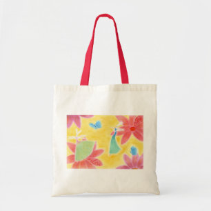 Tote Bag Rabbits Love&Joy Red