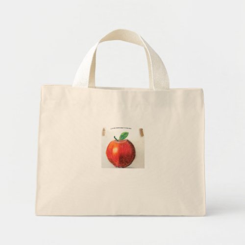 Tote Bag Red Apple You Are Sweet Right To The Core
