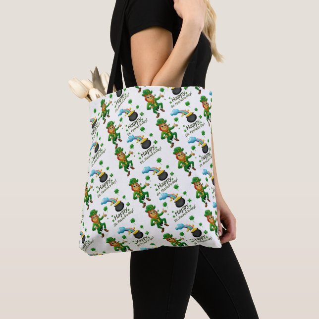 Tote Bag Saint Patrick's Day Leprechaun (Close Up)
