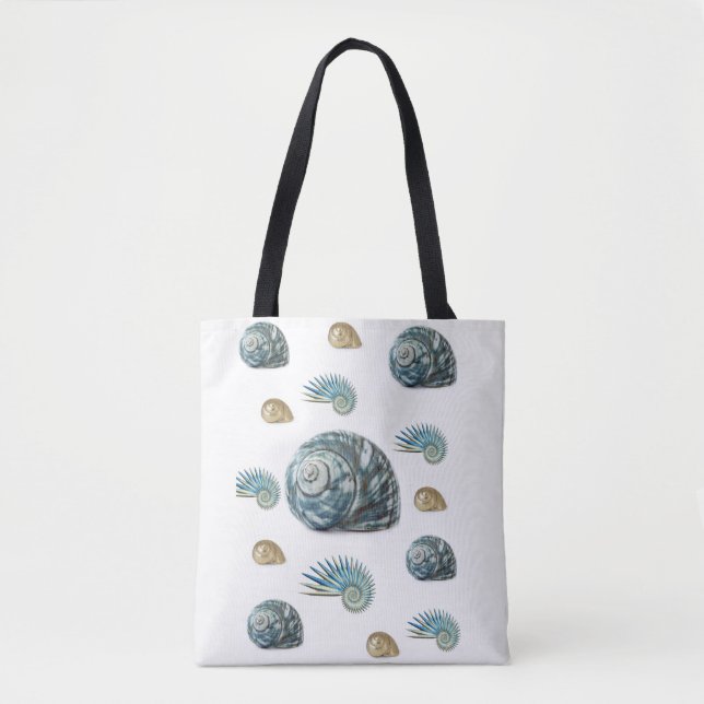tote bag seashells ocean (Front)