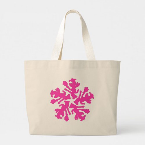 Tote Bag simple floral theme pink color