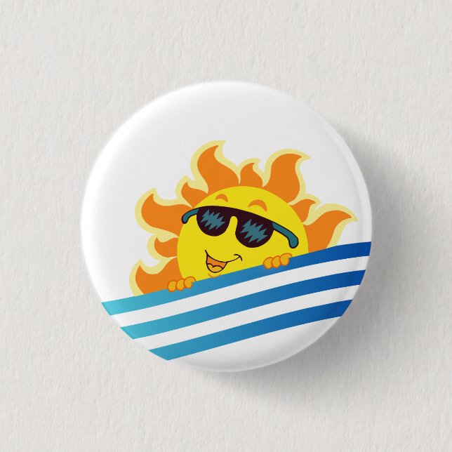 Tote Bag Smile Sun Button (Front)