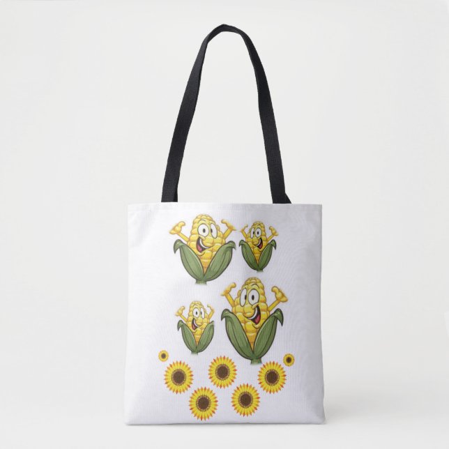 tote bag sunflowers (Front)