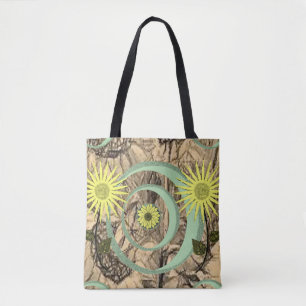 tote bag sunflowers