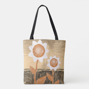 tote bag sunflowers