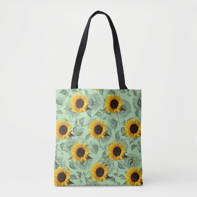 tote bag sunflowers (Front)