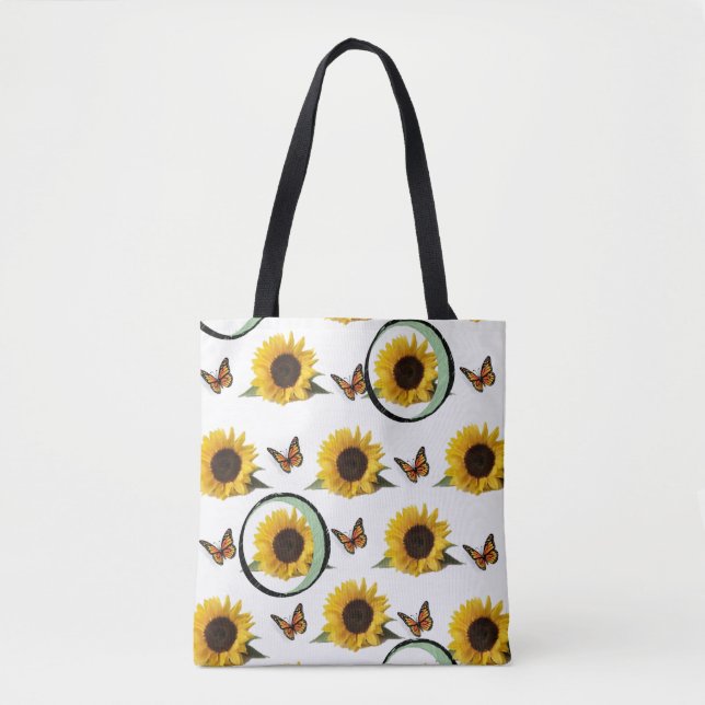 tote bag sunflowers (Front)