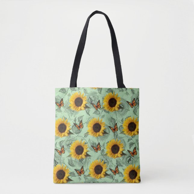 tote bag sunflowers (Front)