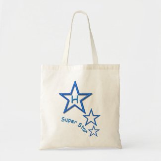 Tote Bag - Super Star in Blue