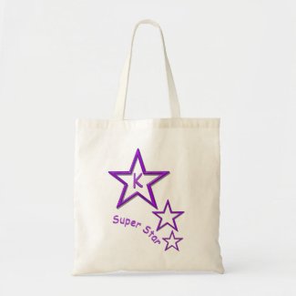 Tote Bag - Super Star in Purple