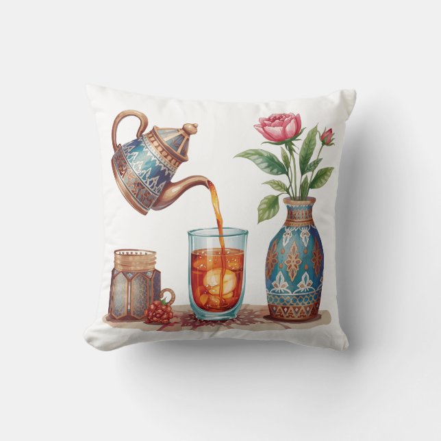 Tote Bag Throw Pillow (Front)
