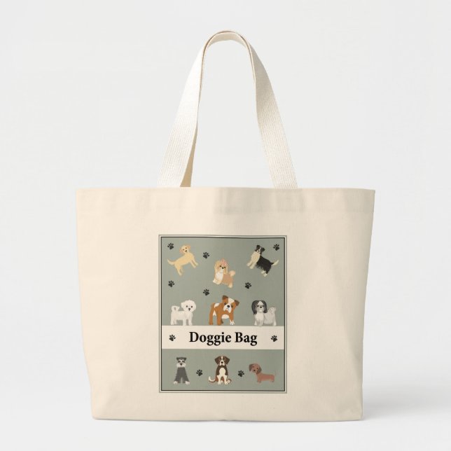 Tote Bag to Carry Dog Stuff Large (Front)