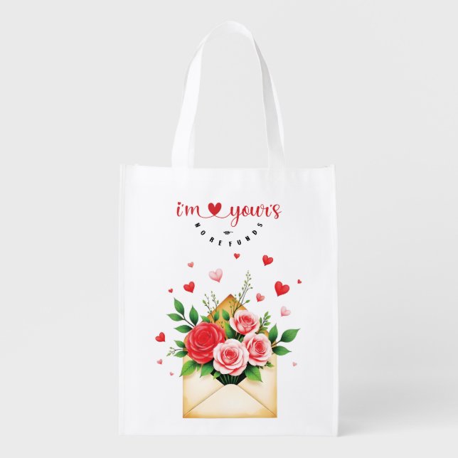 Tote bag Valentine's Day - "I'm yours, no refunds" (Front)