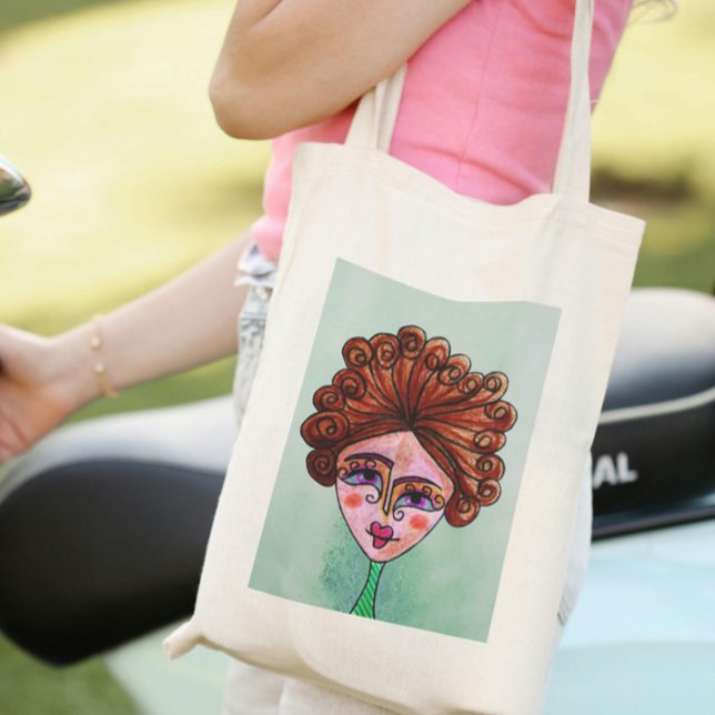 Tote Bag (Whimsical Woman - 01) (Creator Uploaded)
