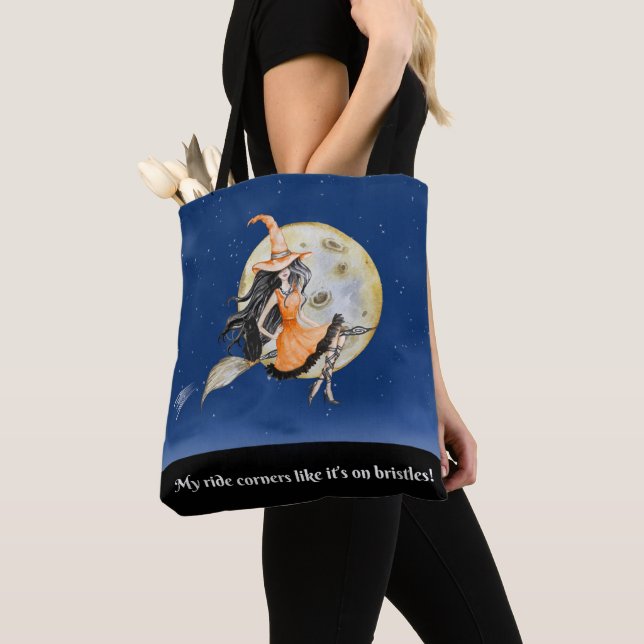 Tote Bag, Witch's Sweet Ride (Close Up)