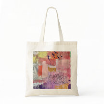 Tote bag with abstract art