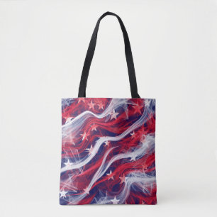 Tote bag with American Flag design