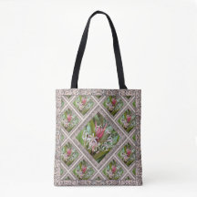 Tote Bag with Beautiful Pink Spider Lillies