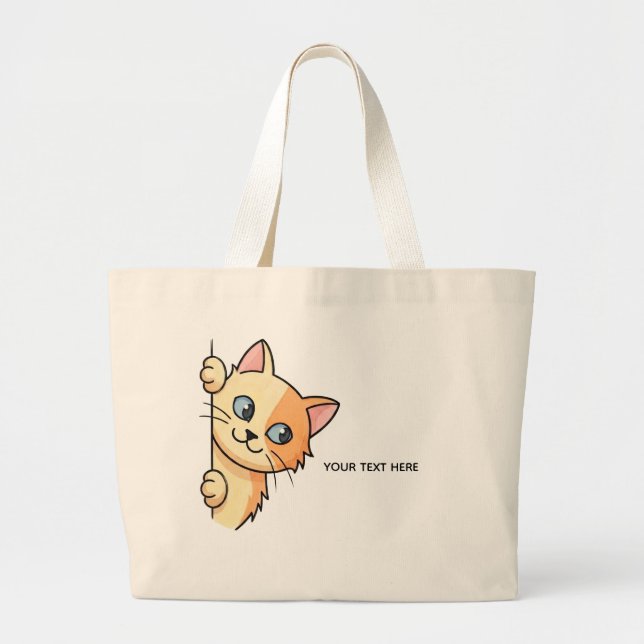 Tote bag with cat (Front)
