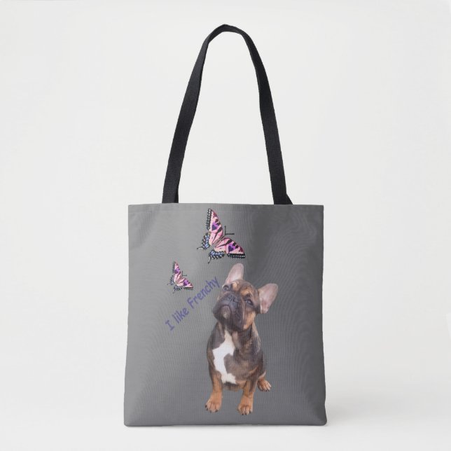 Tote bag with French Bulldog (Front)