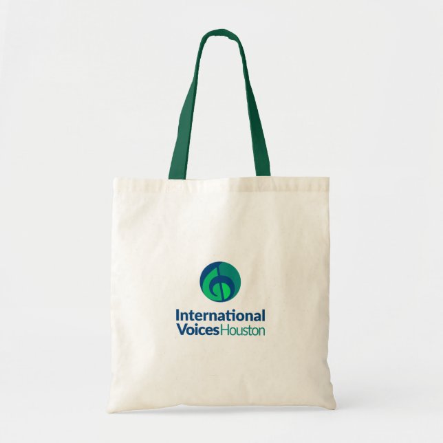 Tote Bag with IVH Logo (Natural and Hunter) (Front)