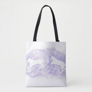 Tote Bag with Jumping Horses