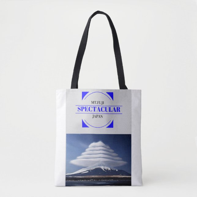 Tote bag with Lenticular Clouds Design (Front)
