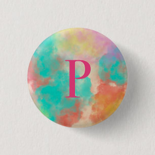 Tote bag with letter “P” Button
