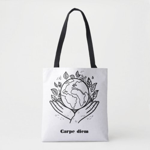 Tote bag with life motive for all purpose 