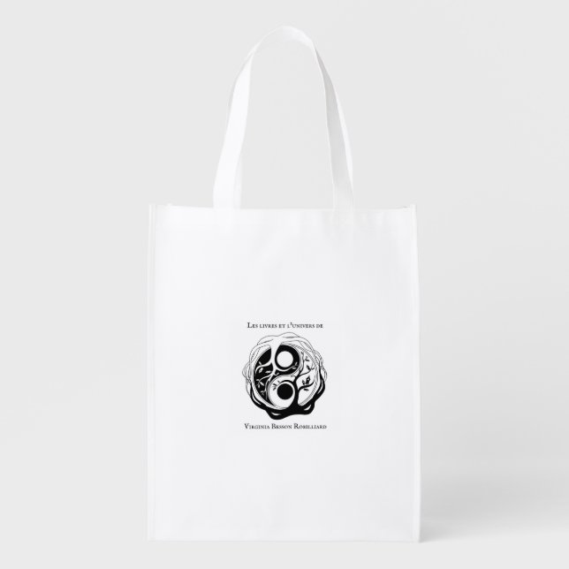 Tote Bag with logo auteure Virginia B. Robilliard (Front)