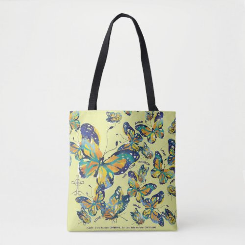 Tote bag with Mariposas Designs and Love