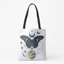 Tote Bag with Mystical Butterfly & Sky