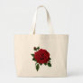 Tote Bag with red rose