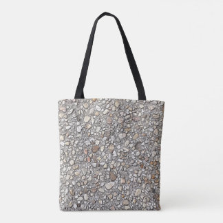 Tote Bag with Rocky Beige Design
