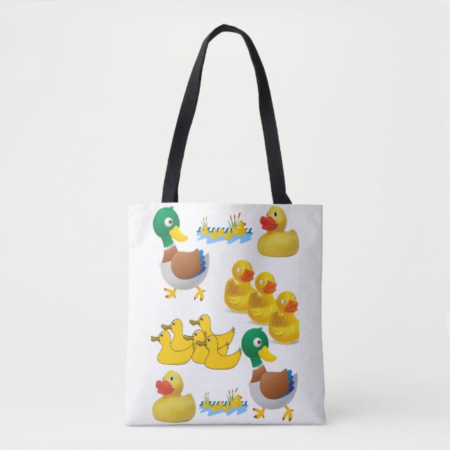 tote bag yellow ducks (Front)