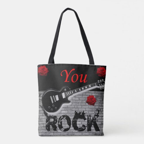 tote bag you rock music