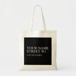 Your Name Street  Tote Bags