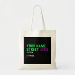 Your Name Street  Tote Bags