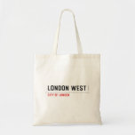 LONDON WEST   Tote Bags