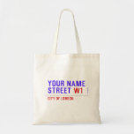 Your Name Street  Tote Bags