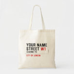 Your Name Street  Tote Bags