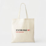 station road  Tote Bags