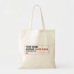 Your Name Ashhad  Tote Bags