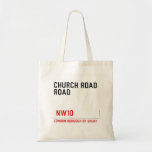 CHURCH ROAD ROAD      Tote Bags