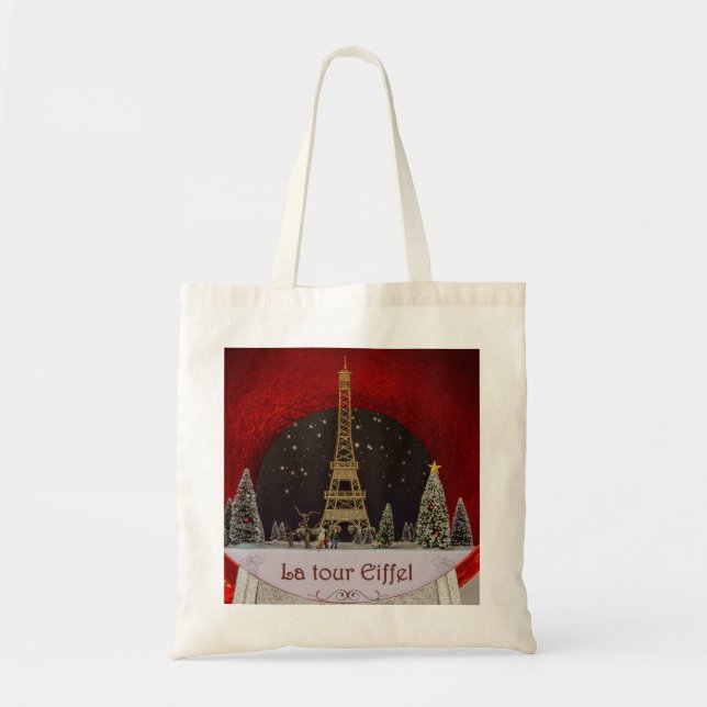 Tote Christmas in Paris Bag (Front)
