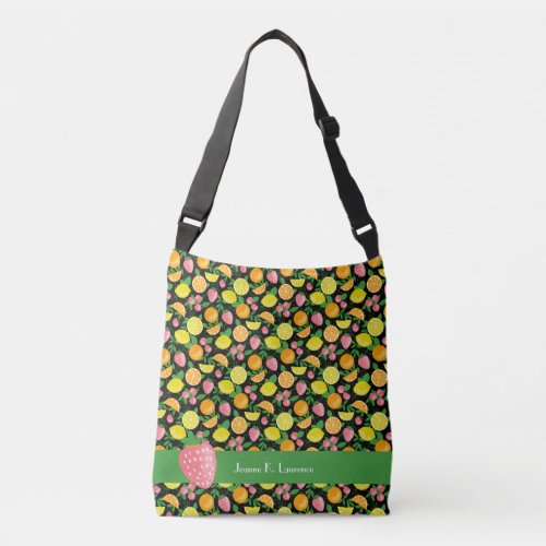 Tote _ Citrus Fruits with Customizable Name