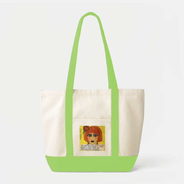 TOTE- DULL WOMEN HAVE IMMACULATE HOUSES TOTE BAG (Front)