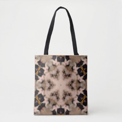 Tote - Glamour Cat Kaleidescope Design