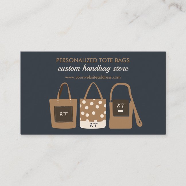 Tote Handbag Purse Business Card